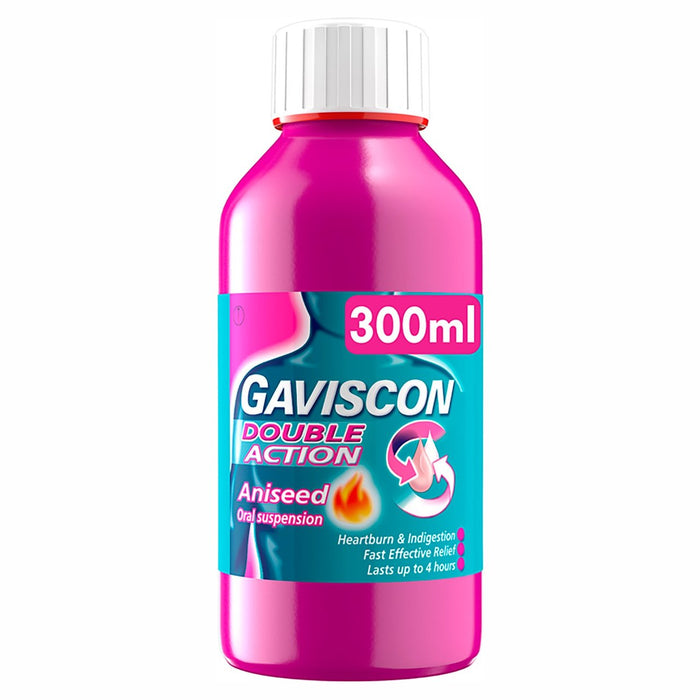 Gaviscon Double action des brûlures d'estomac et indigestion anisée 300 ml