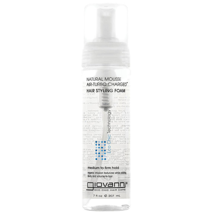 Giovanni Natural Mousse Air turbo chargé de coiffure mousse 207ml