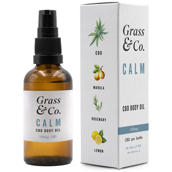 Grass & Co. Calm CBD Body Oil 250mg 50ml