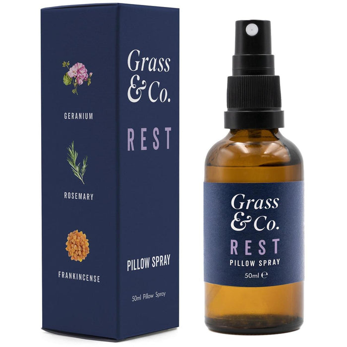 Grass & Co. Rest Geranium, Rosemary und Weihrauch Kissen Spray 50 ml