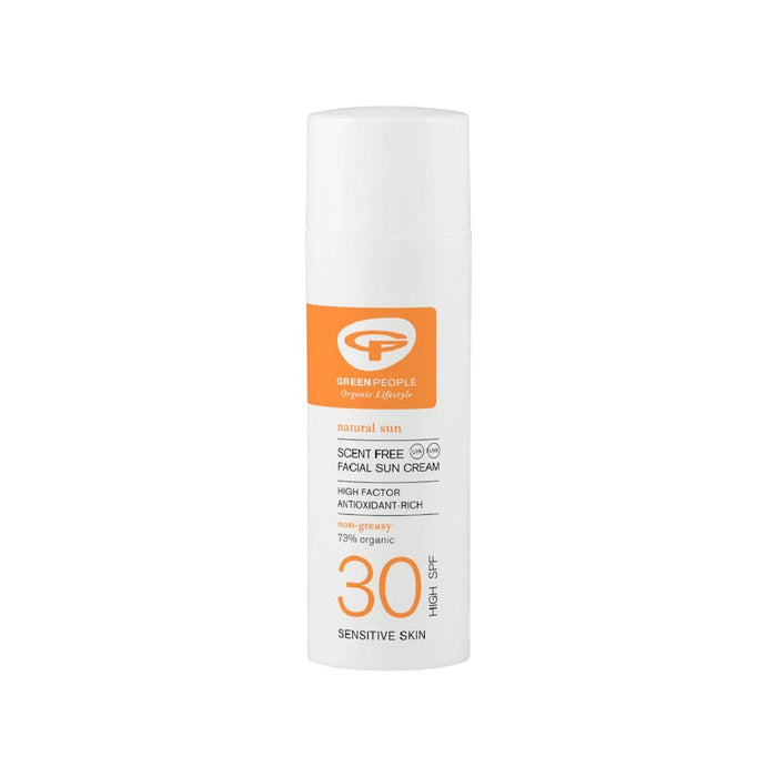 Green People Facial Sun Cream SPF 30 parfum gratuit 50 ml