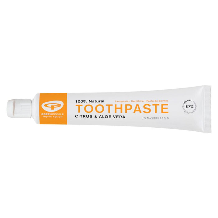 Green People Organic Toothpaste, Citrus & Aloe Vera, Vegan 50ml