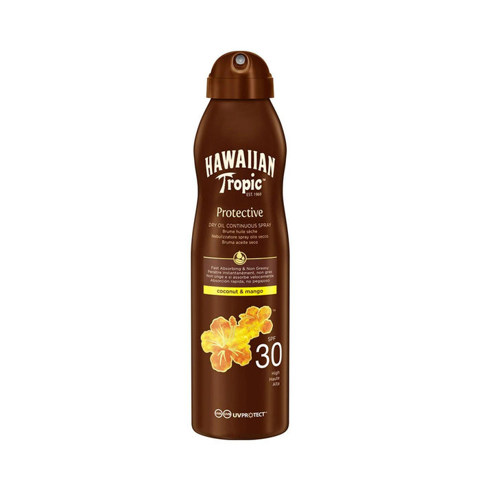 Protectivo de Trópico Trópico hawaiano Aceite seco seco Spray Spf 30 180ml