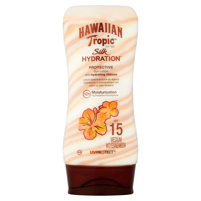 Loción de hidratación de seda trópica hawaiana SPF 15 180ml