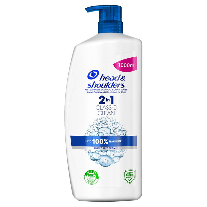 Head & Shoulders Shampoo & Conditioner 2in1 Classic 1000ml