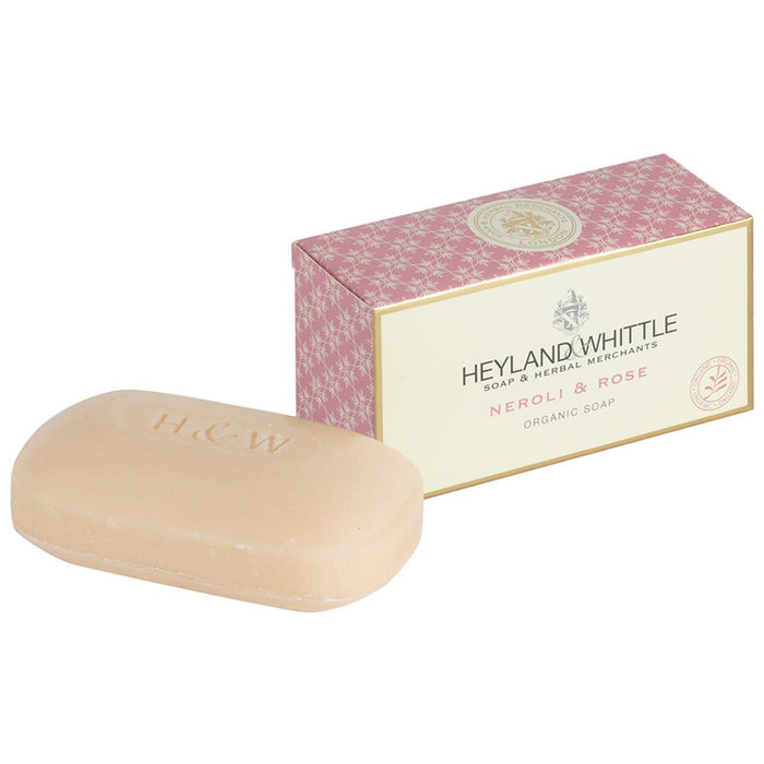 Barre de savon biologique Heyland & Whittle, Neroli & Rose 150G