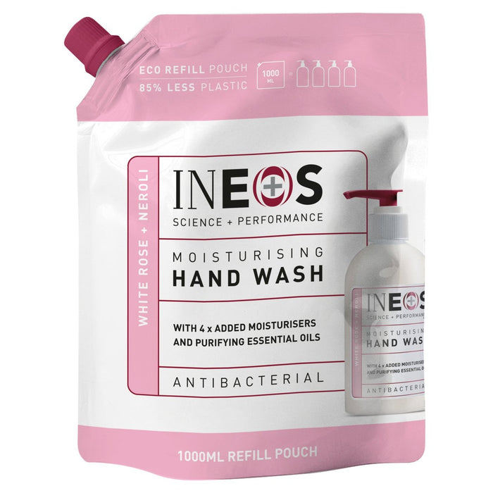 Ineos feuchtigkeitsspendende Handwäsche Nachfüllung mit weißer Rose & Neroli 500 ml