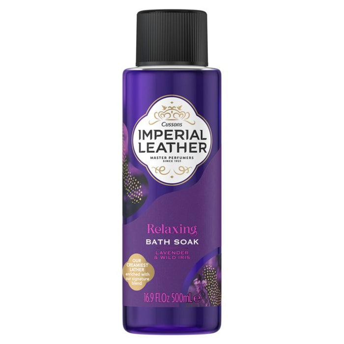 Bath de détente en cuir impérial lavande et iris sauvage 500 ml