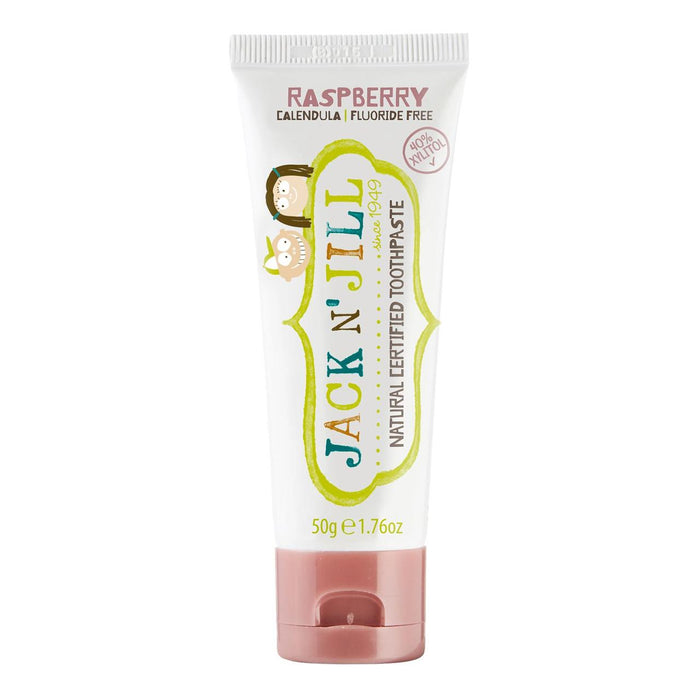 Dentifrice de framboise Jack N 'Jill Organic avec une arôme naturel 50ml