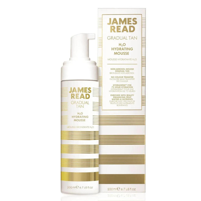 James Read H2O feuchtigkeitsspendende Mousse Graduale Bräune Gesicht & Körper, hell bis mittlerer Ton 200 ml