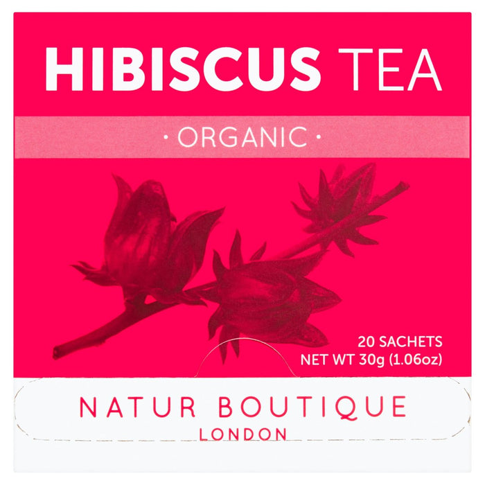 Natur Boutique Organic Hibiscus Tea 20 par paquet