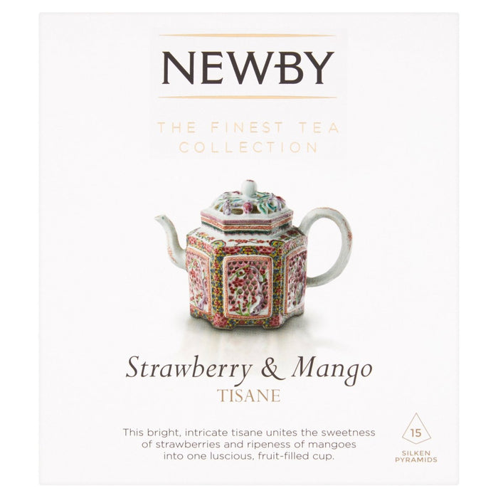 Newby Teas Strawberry & Mango Silken Pyramids 15 per pack