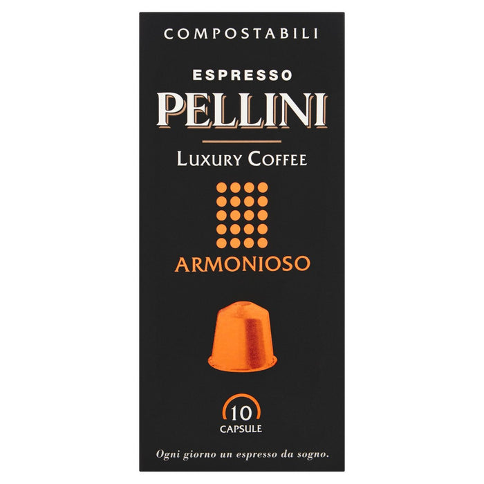 Pellini Luxury Armonioso Compostable Nespresso Compatible Coffee Capsules 10 per pack