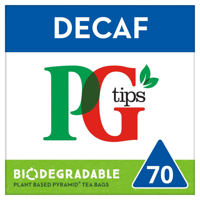 PG tippt die leckeren Decaf -Teebeutel 70 pro Packung