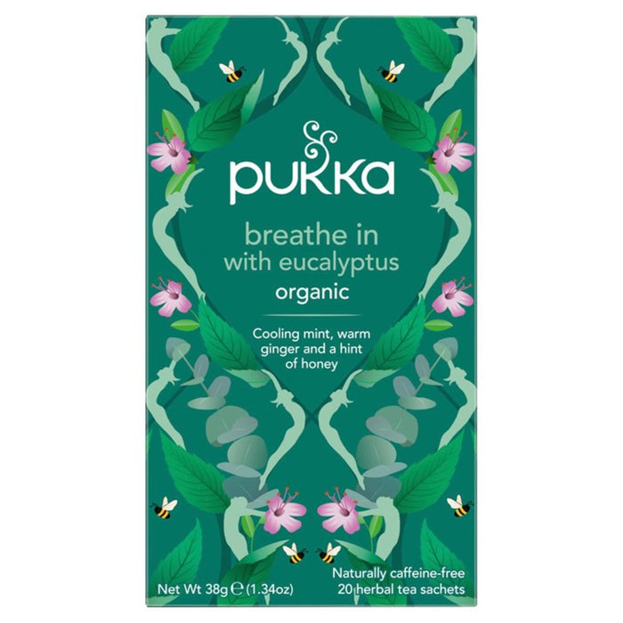 Pukka respire dans la tisane 20 par paquet