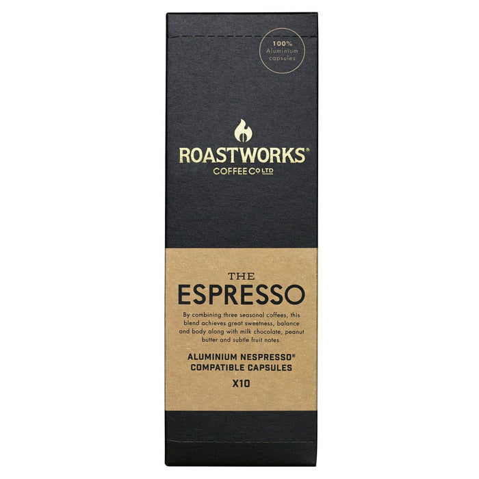 Roastworks Espresso Nespresso Compatible Capsules 10 per pack