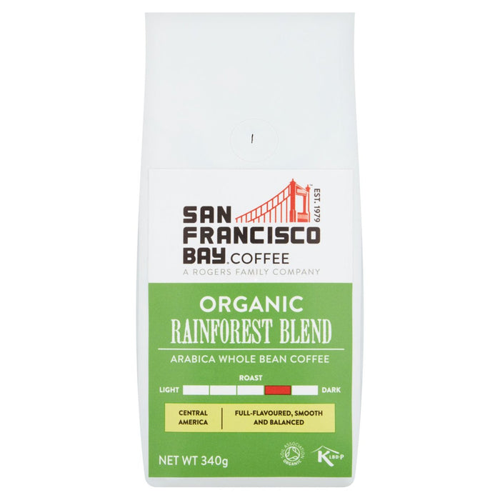 San Francisco Bay Organic Blend WholeBean Coffee 340G