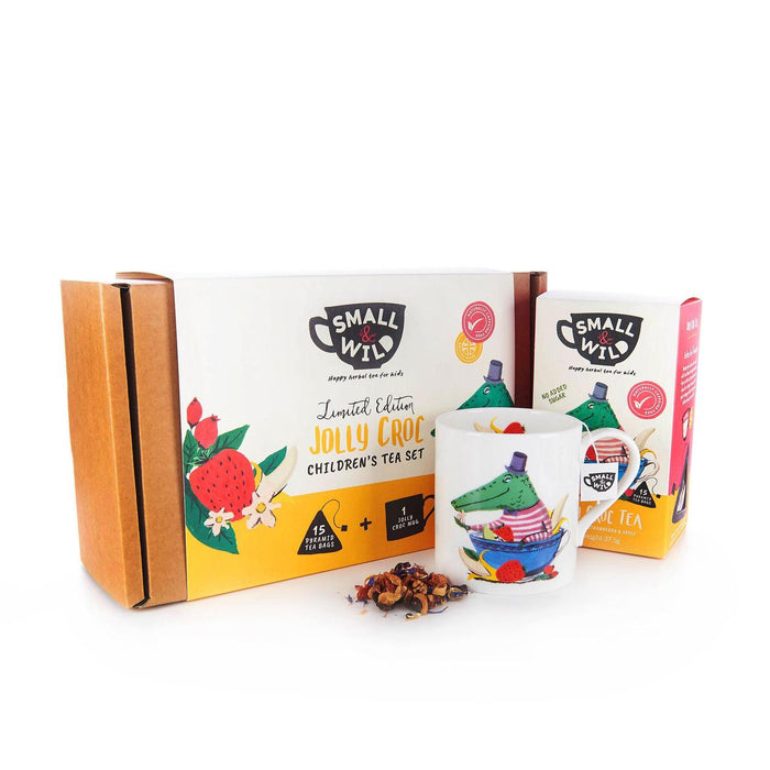 Small & Wild Jolly Croc Tea and Mug Gift Set 37g