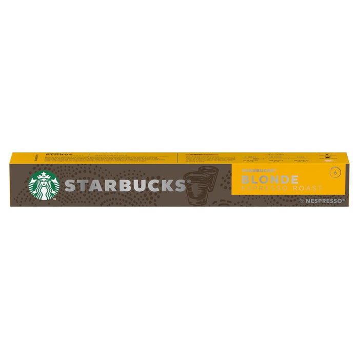 Starbucks de Nespresso Blonde Espresso Espresso POLAS DE CAFÉ 10 por paquete