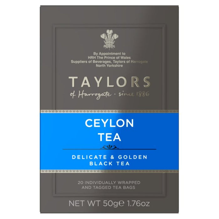 Taylors Ceylon Tea Bags 20 por paquete