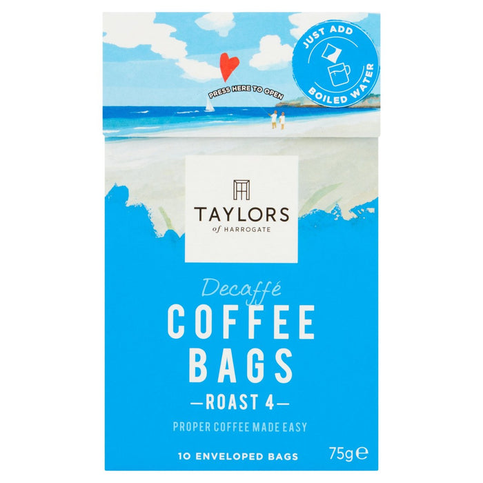 Sac à café Taylors Decaffe 10 par paquet