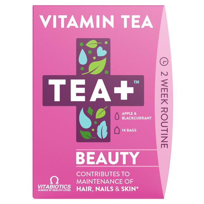 Té+ té de vitamina de belleza 14 por paquete