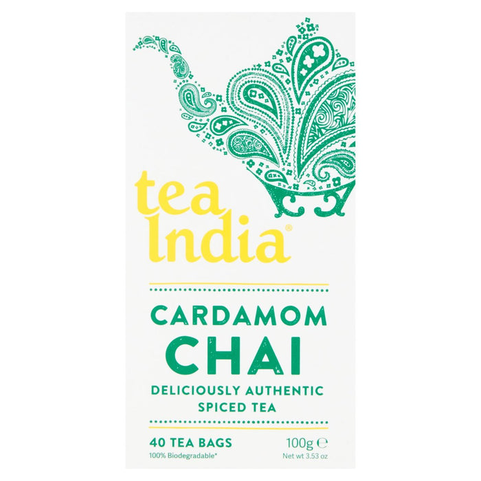 Té india cardamomo chai 40 por paquete