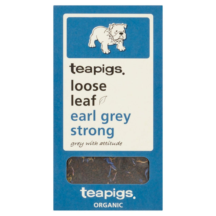 TEAPIGS Organic Earl Grey Strong Loose Leaf 100g