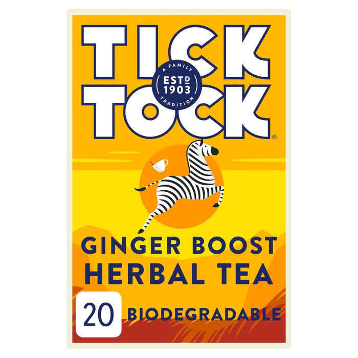 Tick ​​tock bien-être ginger boost 20 par pack