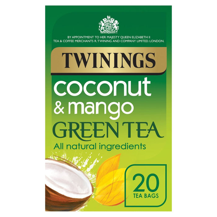 Twinings Coconut & Mango Green Tea 20 Tea Bags 20 per pack