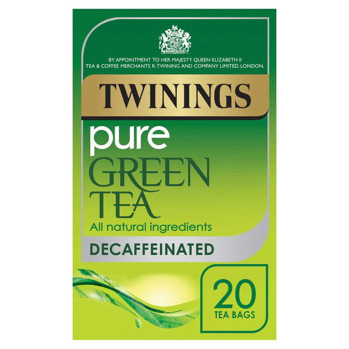 Twinings Decaffeinined Green Tea 20 par paquet