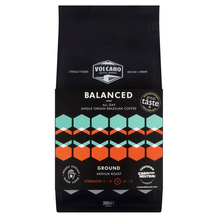 Café Volcano Works équilibrés toute la journée Café Ground 200g