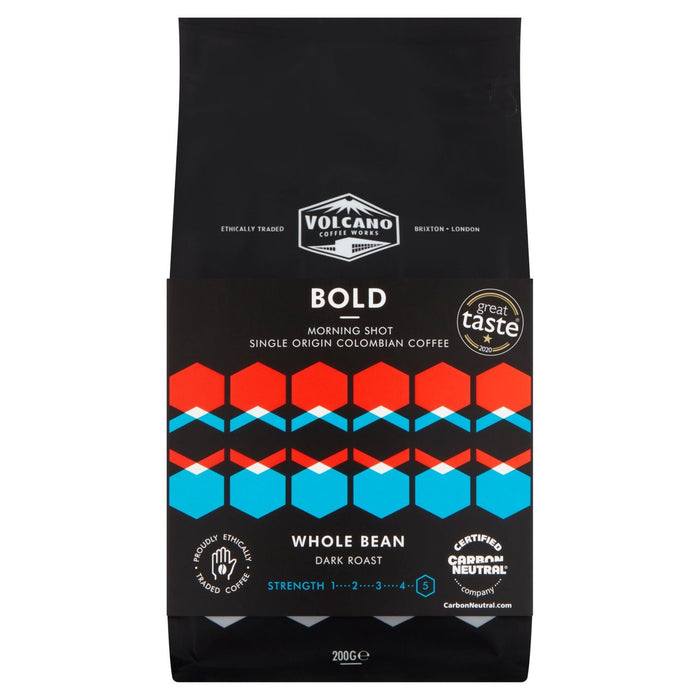 Volcano Coffee Works Bold Morning Shot Coffee Beans 200g