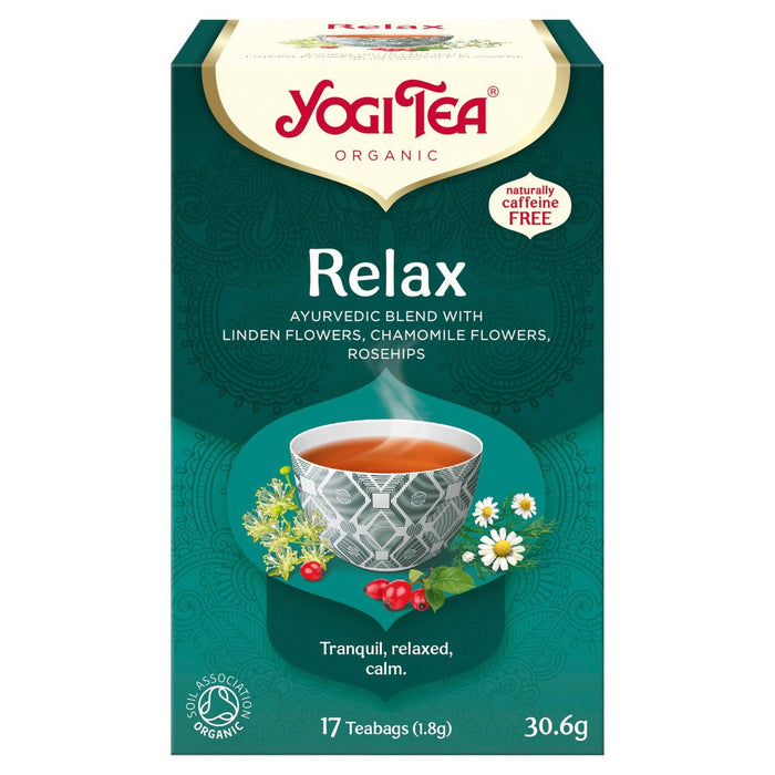 TEA YOGI TE TE ORGANIC RELAY BAPS DE TEA 17 por paquete