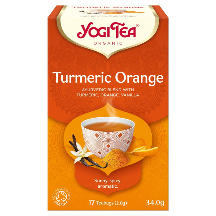 Yogi Tea Organic Curcuma Orange 17 par paquet