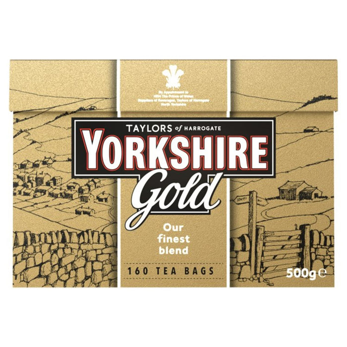 Bolsas de té de oro de Yorkshire 160 por paquete