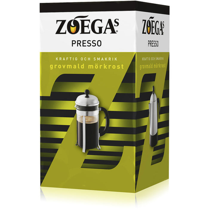 Zoega a prosso Café molido de asado oscuro para Cafetiere 450g