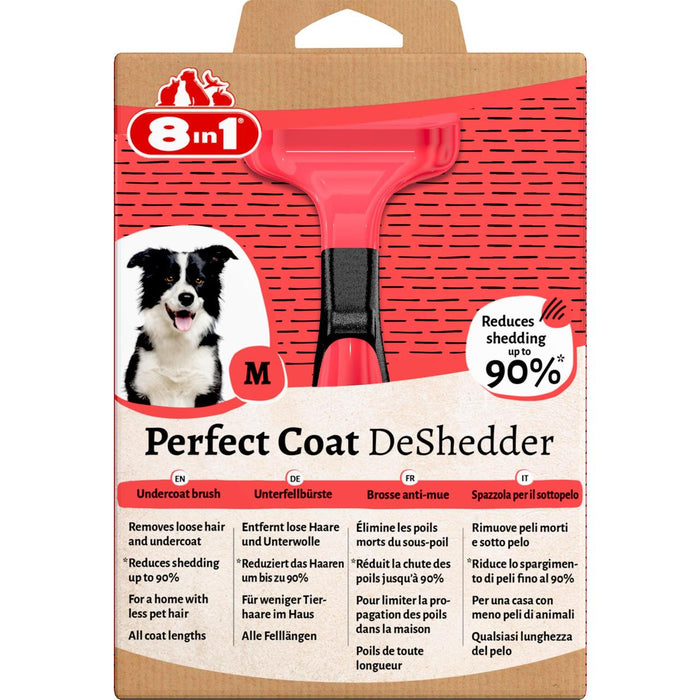 8 in 1 perfekter Mantel Deshedder Hund m Pflegekamm