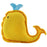 Beco Recycled Plastic Catnip Toy Whale