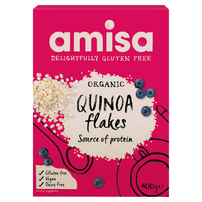 Amisa Organic Gluten Free Quinoa Flakes 400G