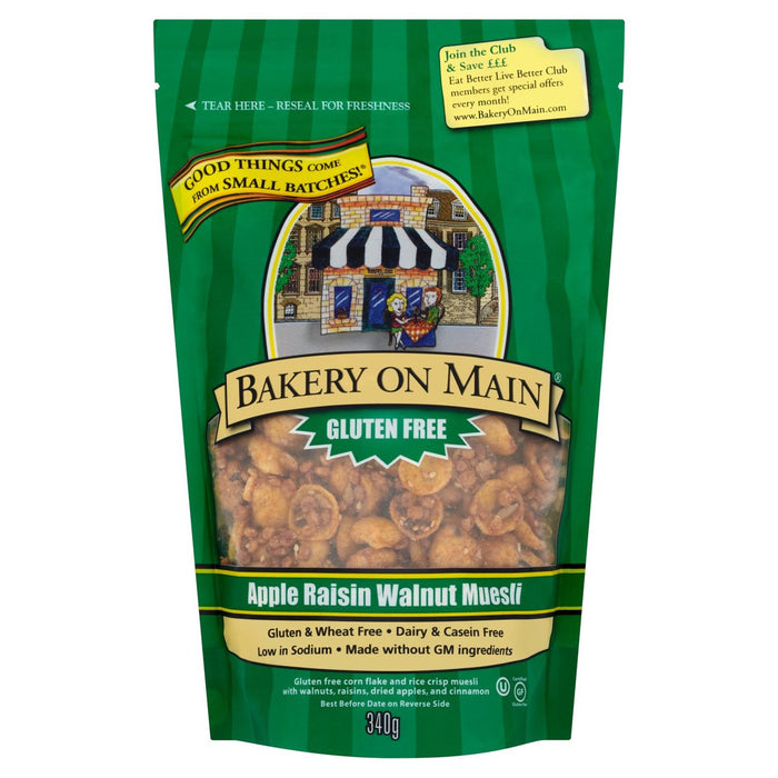 Bakery on Main Gluten Free Apple, Raisin & Walnut Granola 340g