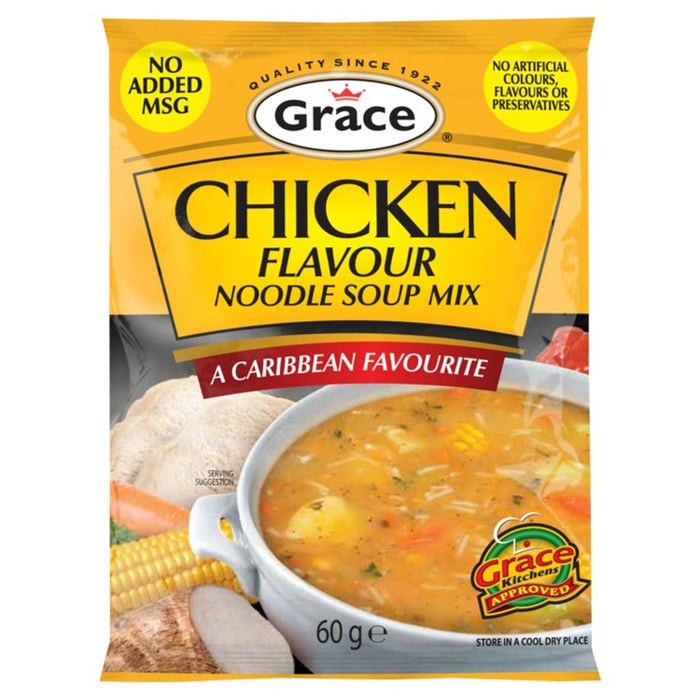 Mezcla de sopa de fideos de gracia de pollo 50g