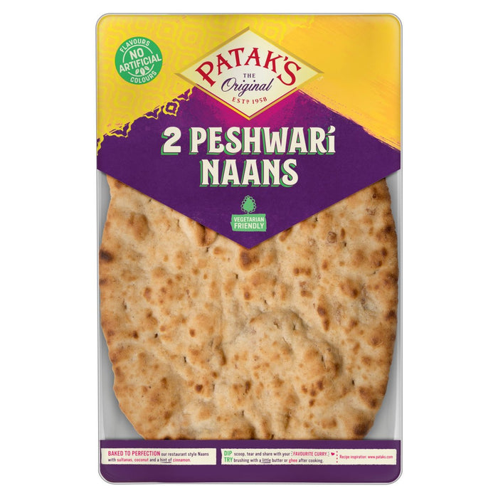 Pains naan peshwari de Patak 2 par paquet