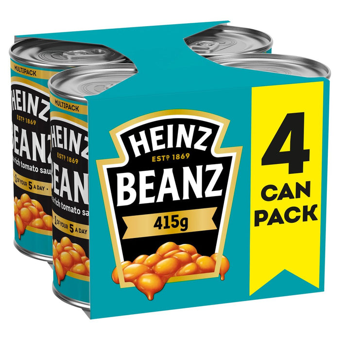 Heinz gebackene Beanz in Tomatensauce 4 x 415 g