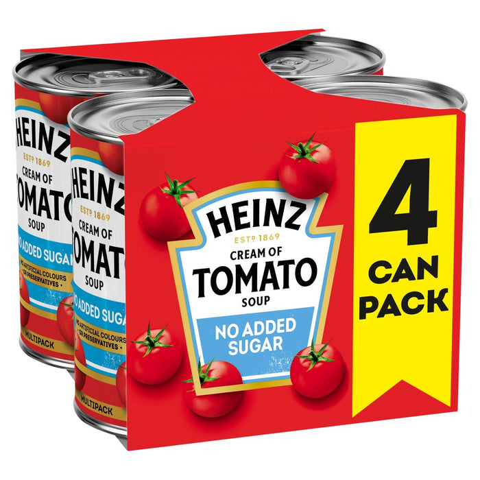 Heinz No Added Sugar Cream of Tomato Soup 4 x 400g