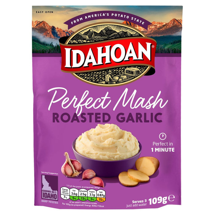 Mash à l'ail rôti de l'Idahoan 109g