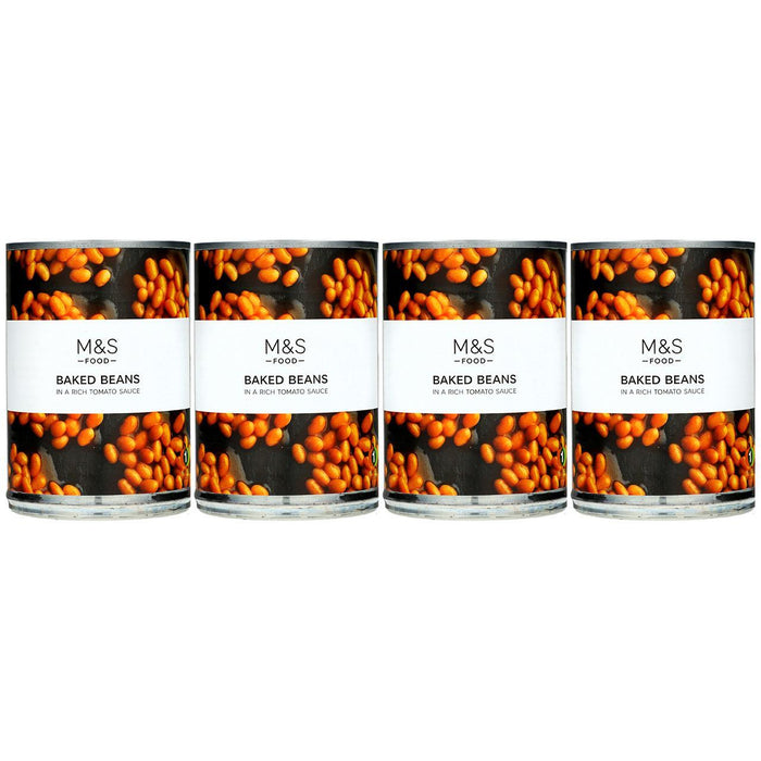 M&S frijoles horneados 4 x 410g