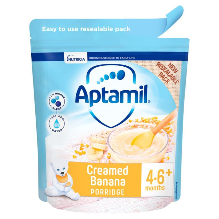 Aptamil Creamed Banana Porridge Baby Cereal 125g