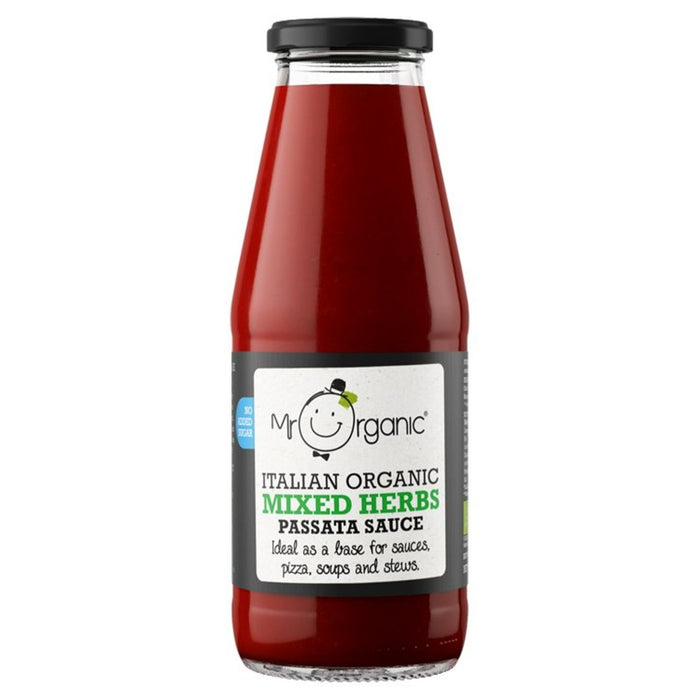 Mr orgánico de hierbas mixtas passata salsa 400g