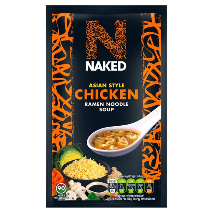 Nouilles nues ramen de poulet asiatique soupe 25g